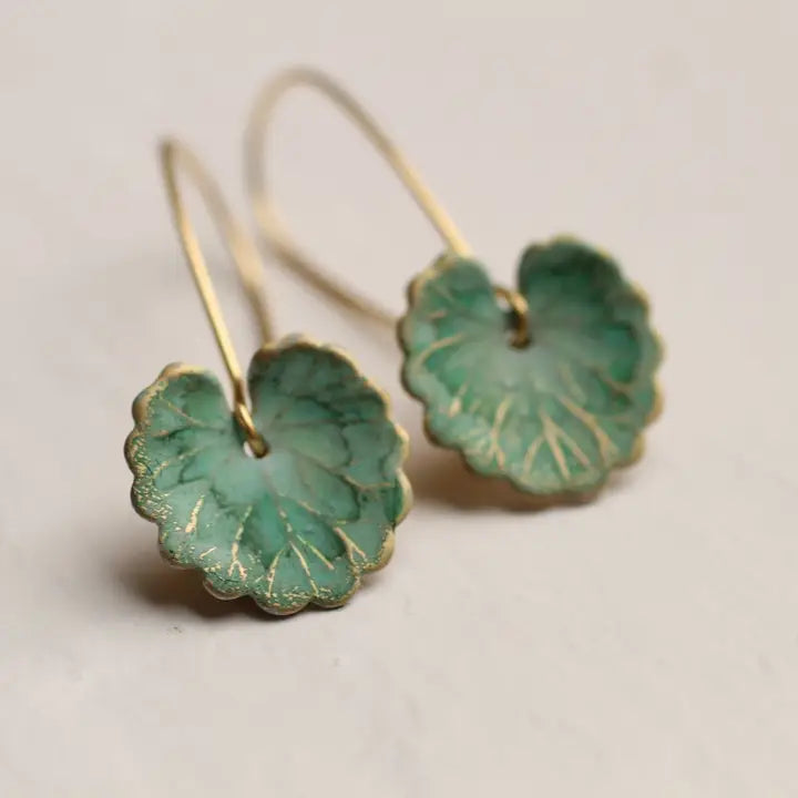 Green Clover Earrings