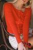 Organic Baby Rib Cardigan | Cherry
