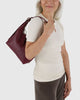 BAGGU | Mini Recycled Leather Bag | Mahogany