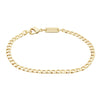 Small Curb Chain Bracelet in Gold