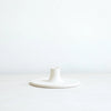 Matte White Ceramic Taper Holder | The Floral Society
