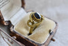 Coiled Serpent & Onyx Ring