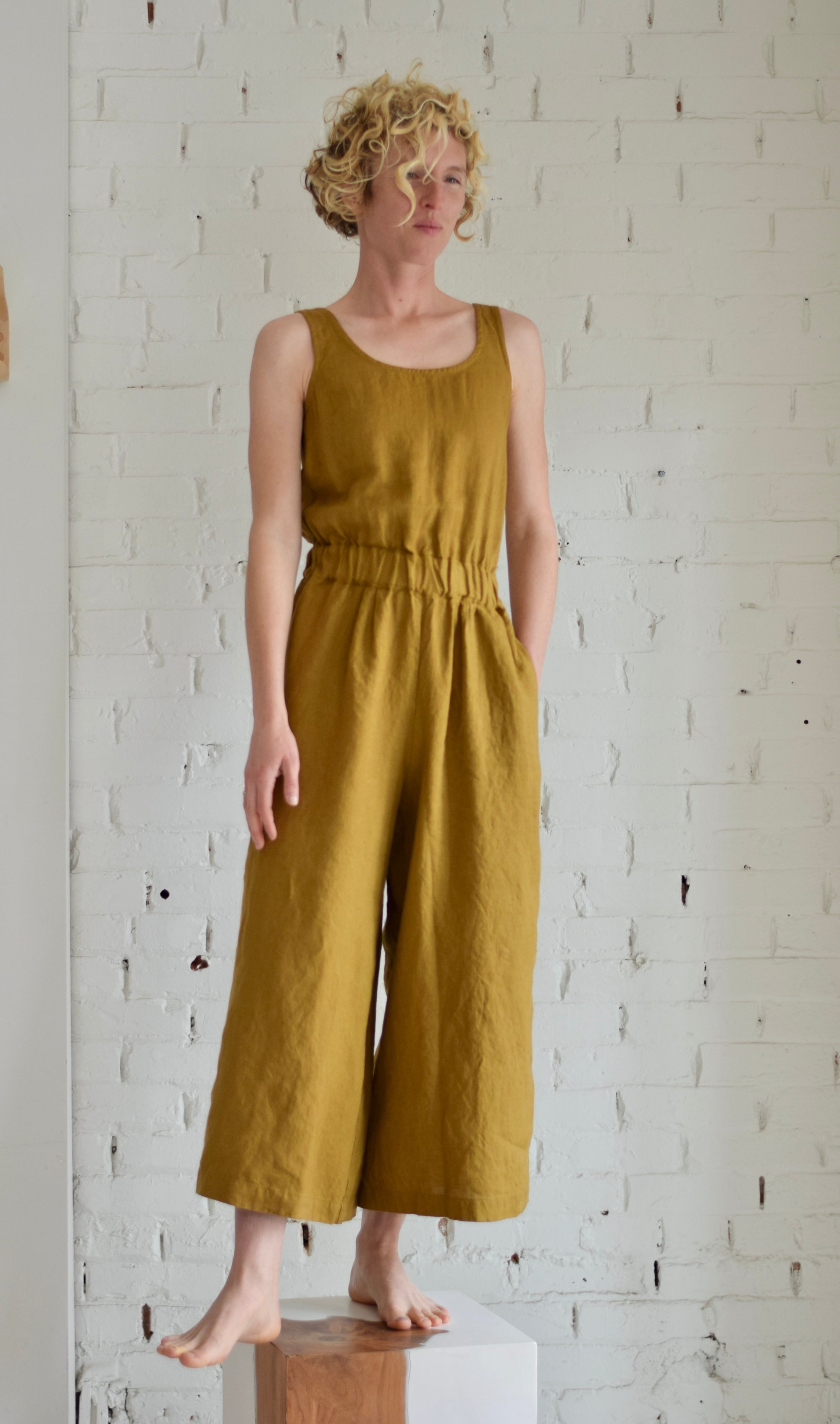 Granada Wide Leg Jumpsuit | Ochre – DEAR GOLDEN