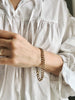 Antique Victorian 9K Rose Gold Curb Bracelet