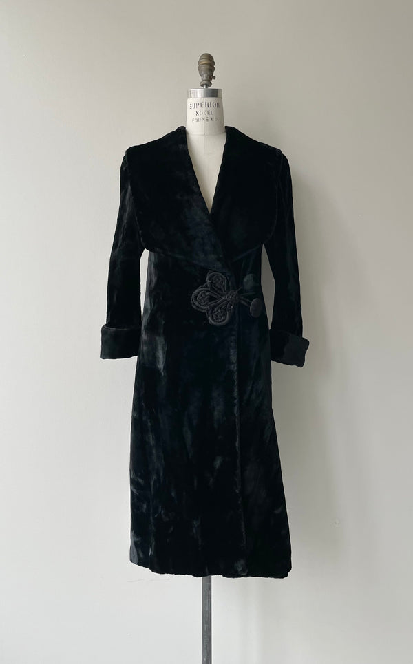 Antique Edwardian Velvet Coat