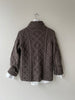 Walnut Wool Cable Knit