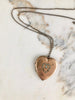 Antique Victorian Brass Heart Locket