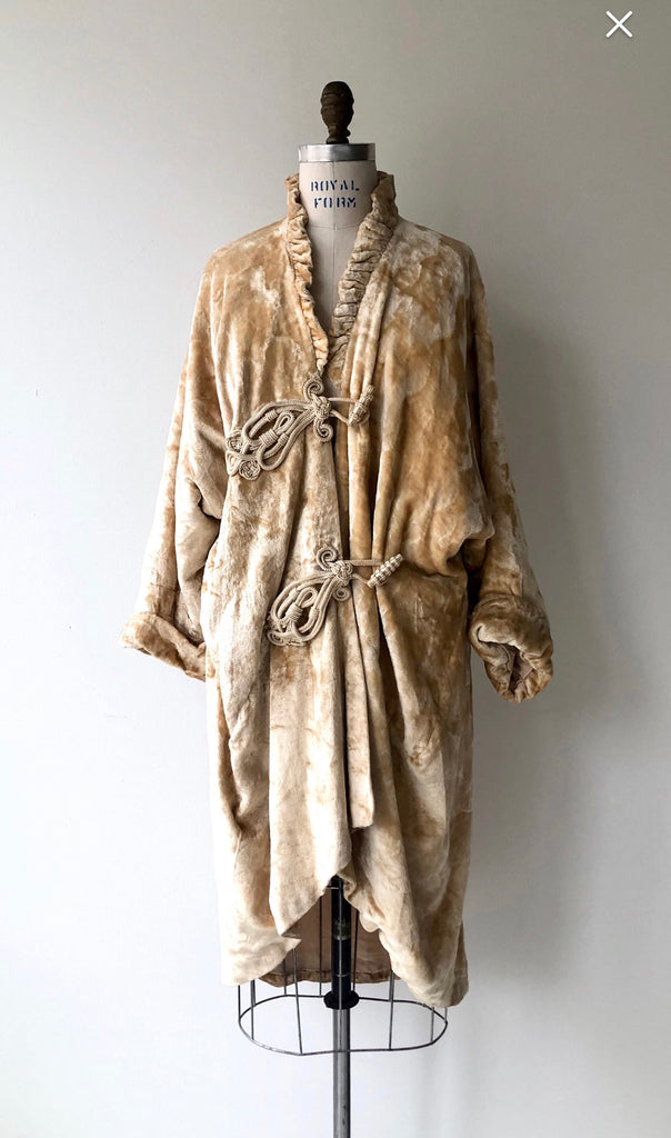 1920s Doyenne Silk Velvet Coat