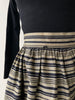 1950s Striped Faille Skirt