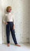 Annie Linen Pant | Charcoal Blue