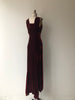 Sanguine Silk Velvet Dress | 1930s