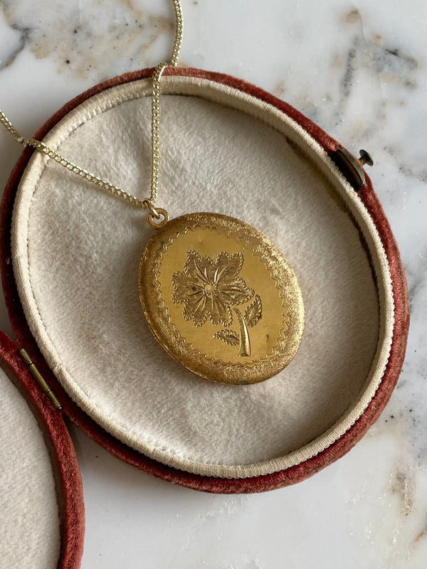 Lone Crocosmia Locket