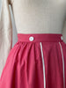 Vintage 1950s Cotton Wrap Skirt