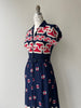 Meander 1940s Linen Dress