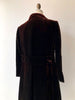 1960s Christian Dior Silk Velvet Coat