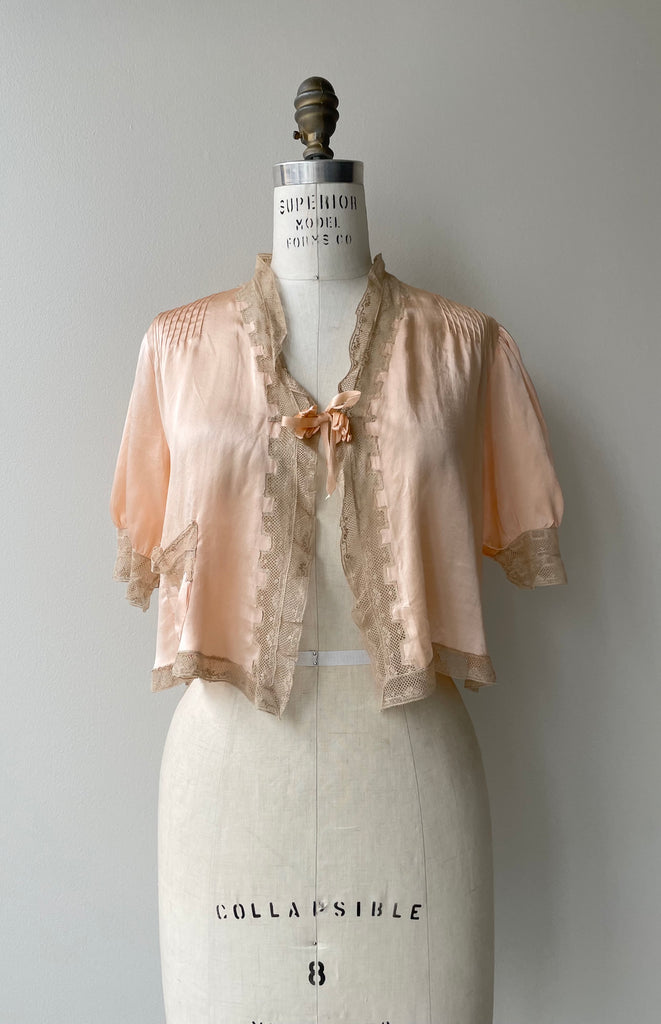 Silk 1930s Bed Jacket