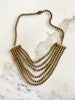 1930s Brass Festoon Necklace