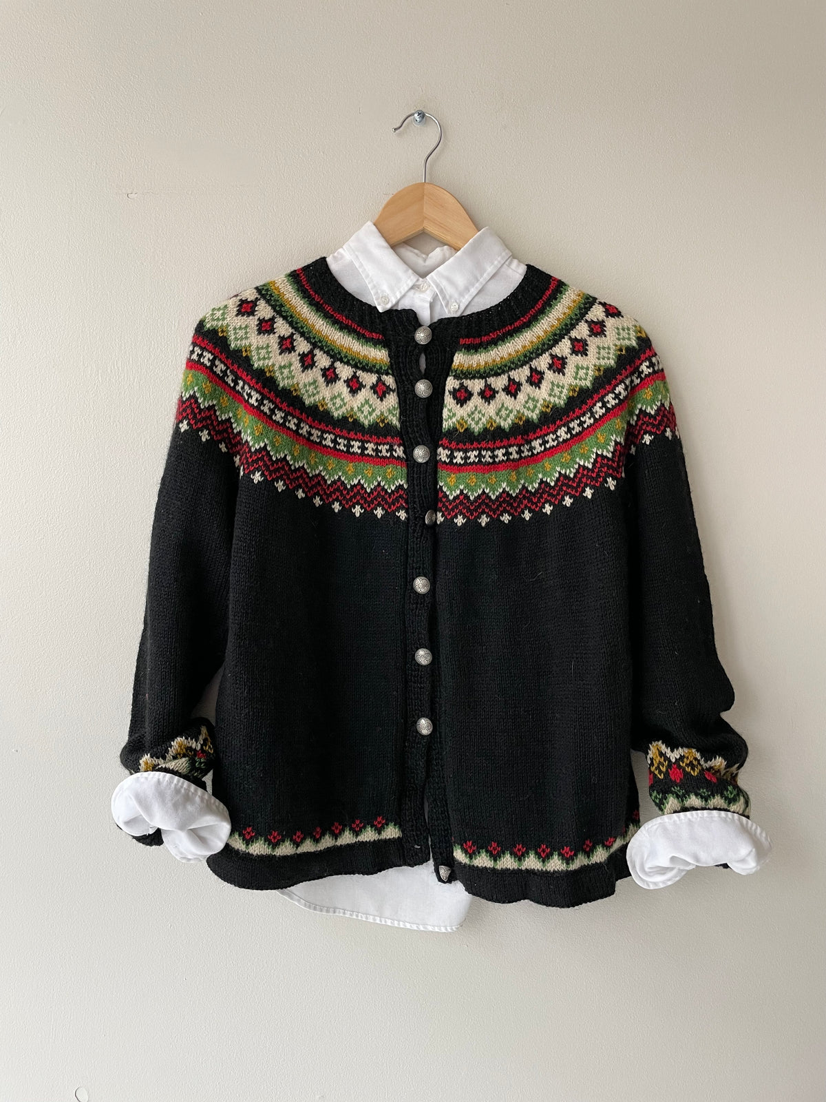 Vintage fairisle online cardigan