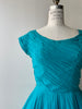 Azure Silk Dress | 1950s