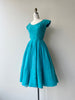 Azure Silk Dress | 1950s
