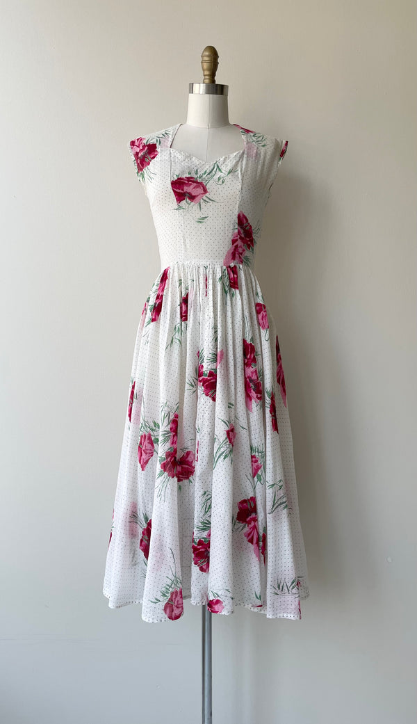 Pindot Poppy 1950s Dress