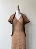 Blushing Copper 1930s Dress