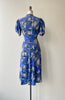 Bluebell 1940s Silk Dress