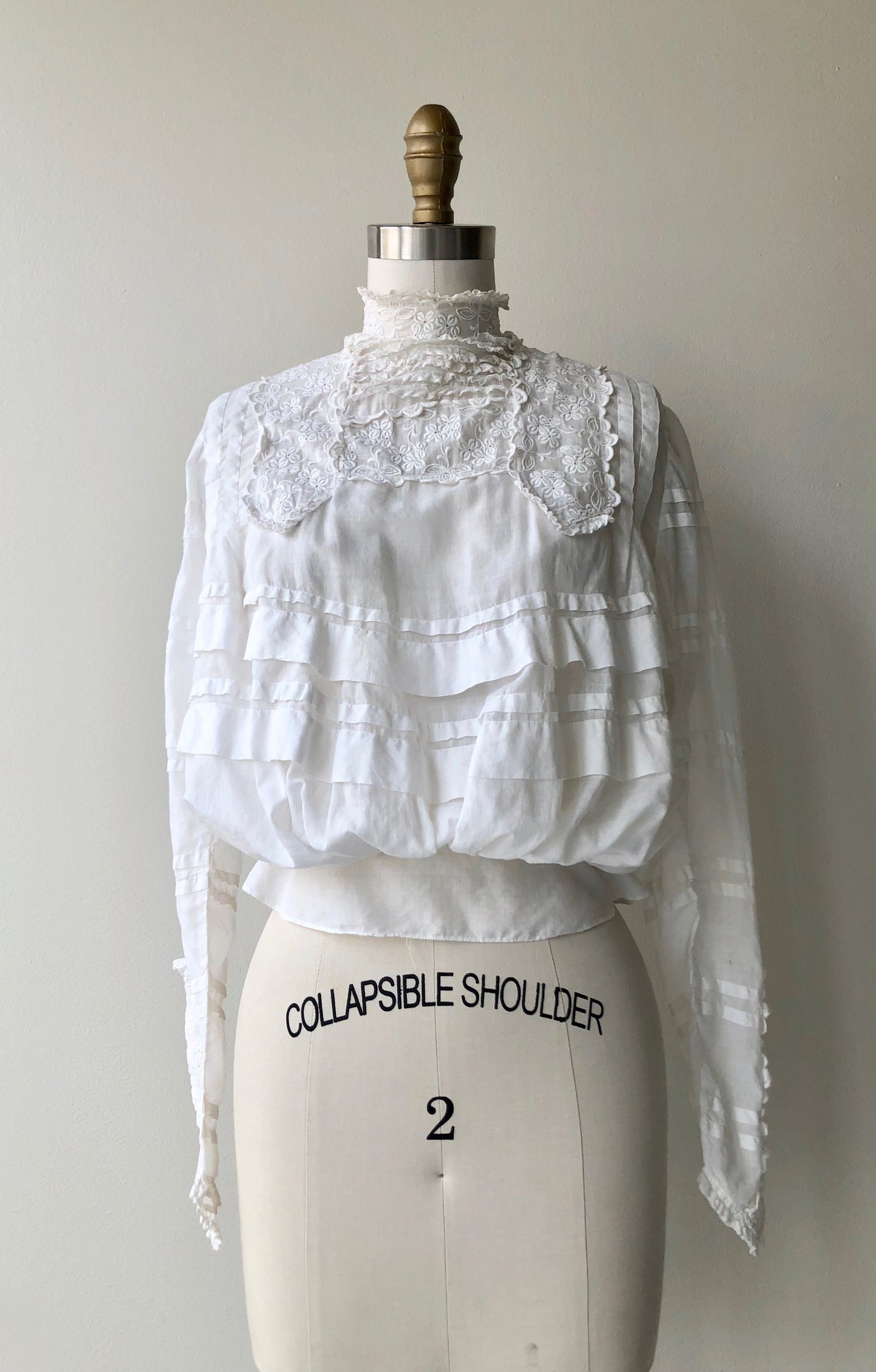 トップス 1910s Edwardian High Collar Lace Blouse IMG_7054_1200x1878.jpg?v=