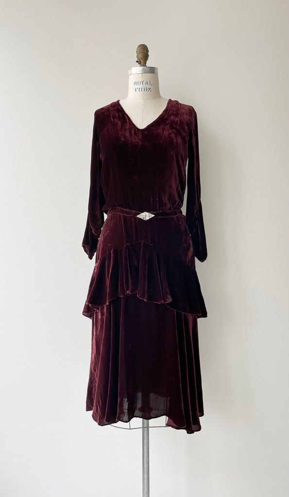 Drusilla Silk Velvet Dress | 1920s DEAR GOLDEN Drusilla Silk Velvet Dress | 1920s DEAR GOLDEN