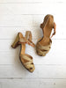 Gold Mesh 1930s heels
