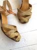 Gold Mesh 1930s heels