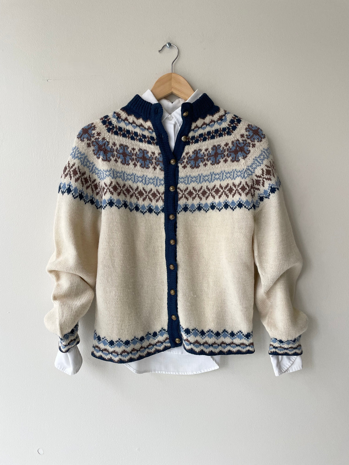 Fair Isle Hand-knitted Cardigan