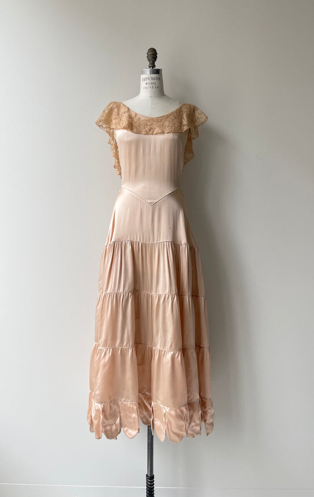1930s cocktail dress Madrileña Silk Dress