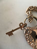 Victorian Heart & Key Necklace