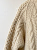 Handknit Wool Fisherman Sweater