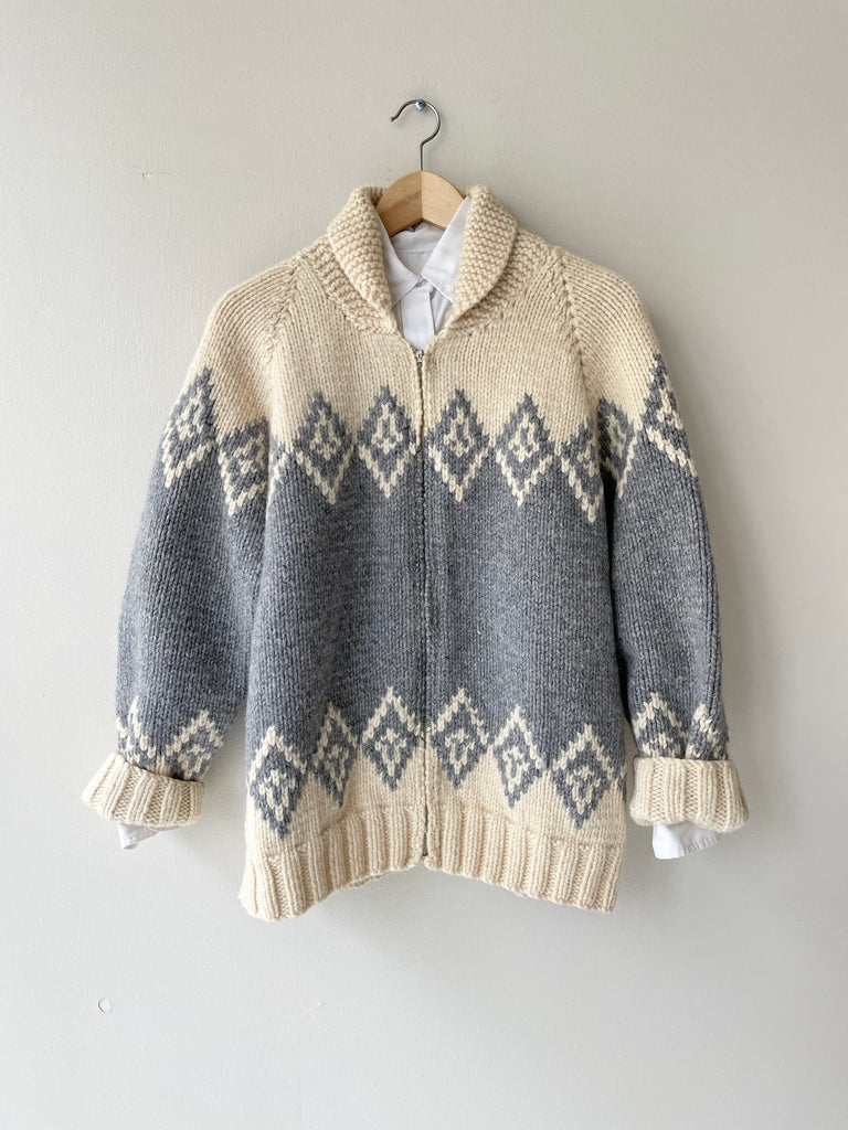 Handknit Wool Cowichan Sweater1
