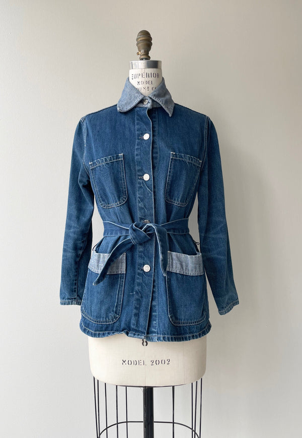 Two Tone 1970s Denim Jacket