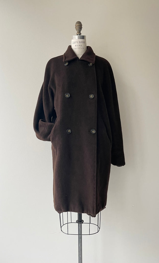 Max Mara Chocolate Wool Coat