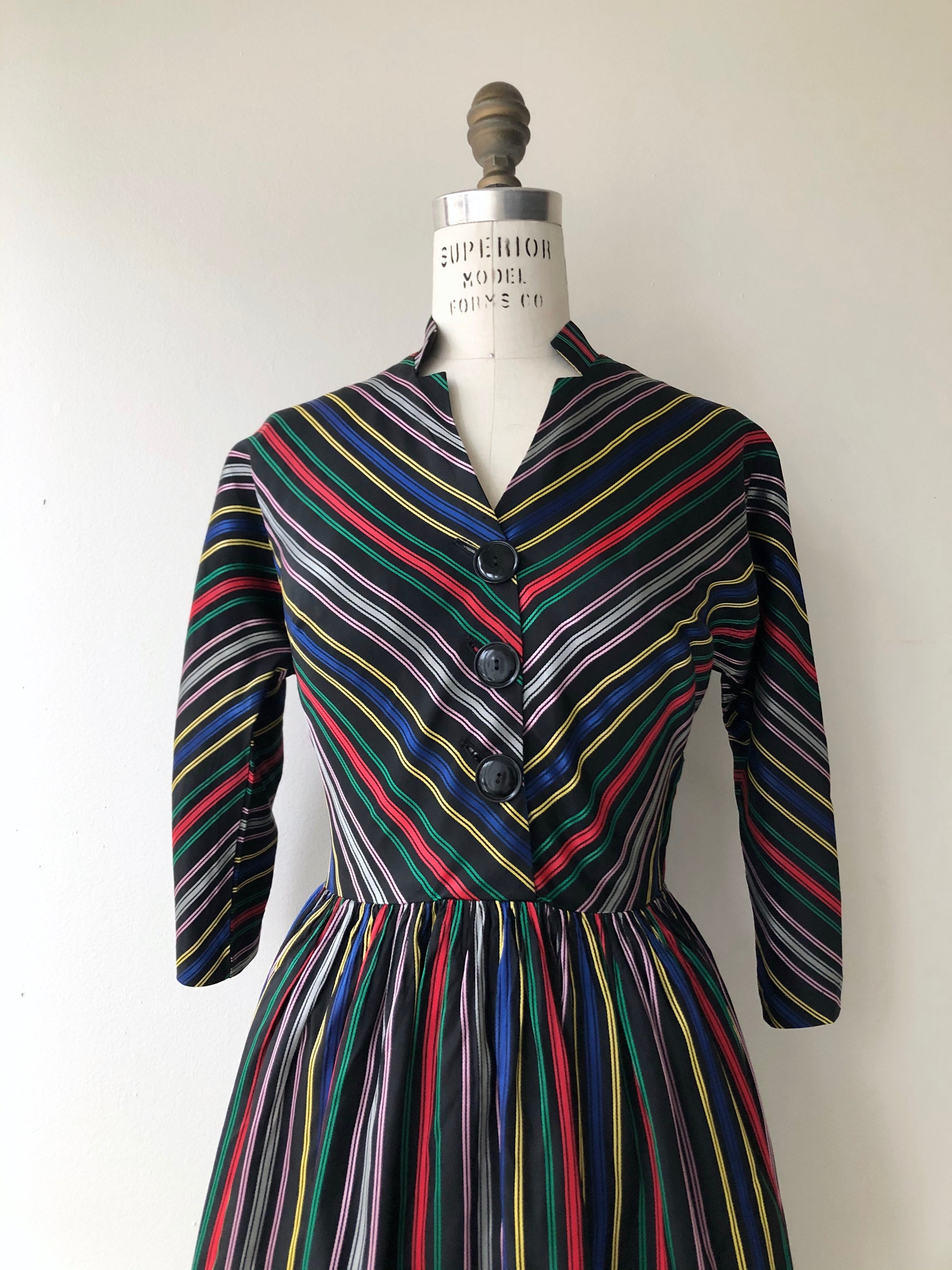 SALE | Silk Faille Stripe Dress – DEAR GOLDEN