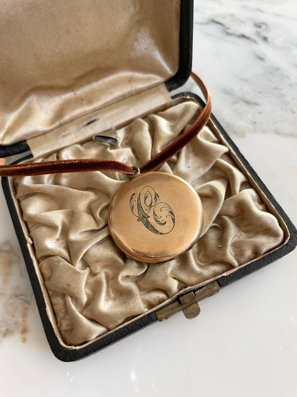 Antique Victorian Monogram Locket