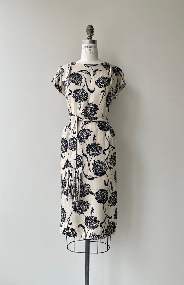 Chiaroscuro Silk Dress | 1960s