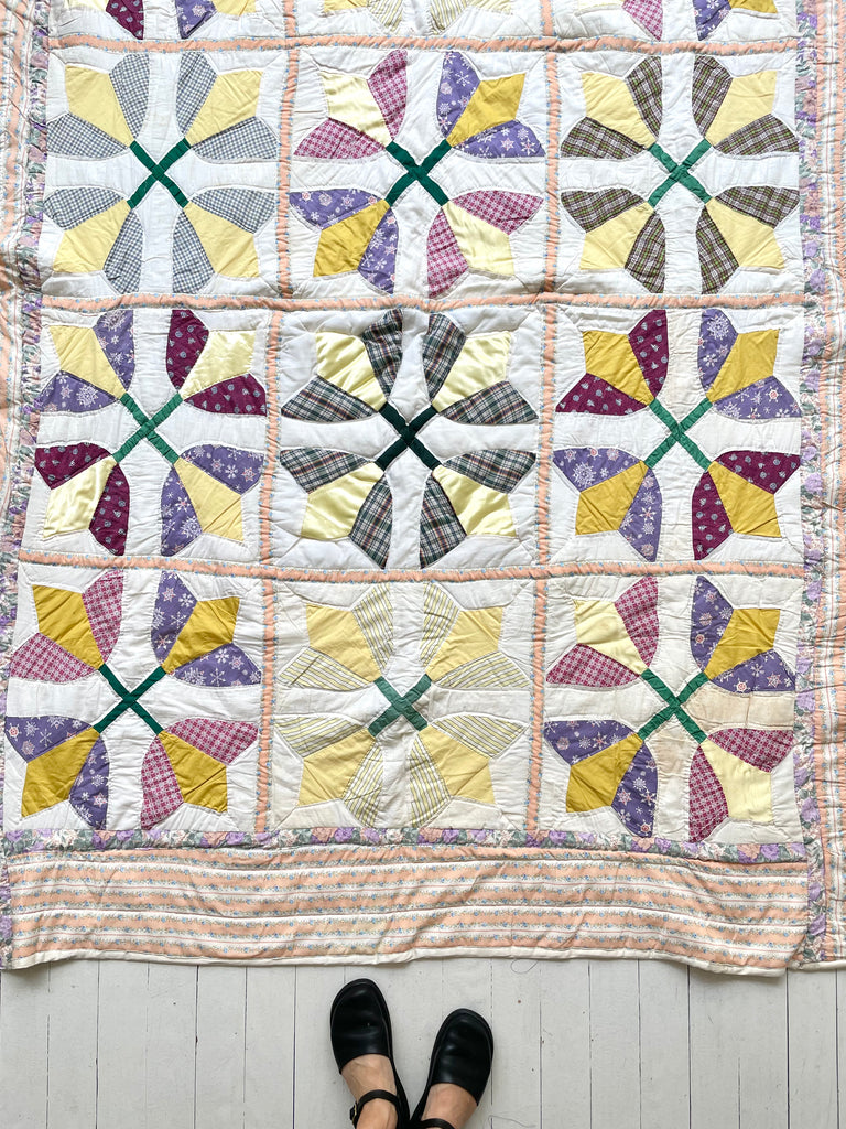 Vintage Lily of the Valley Quilt