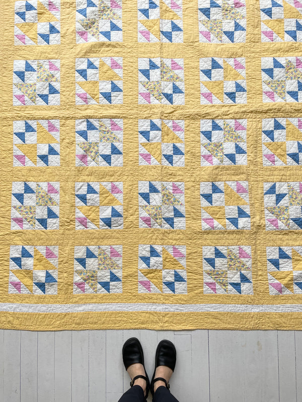 Vintage Old Maid's Puzzle Quilt