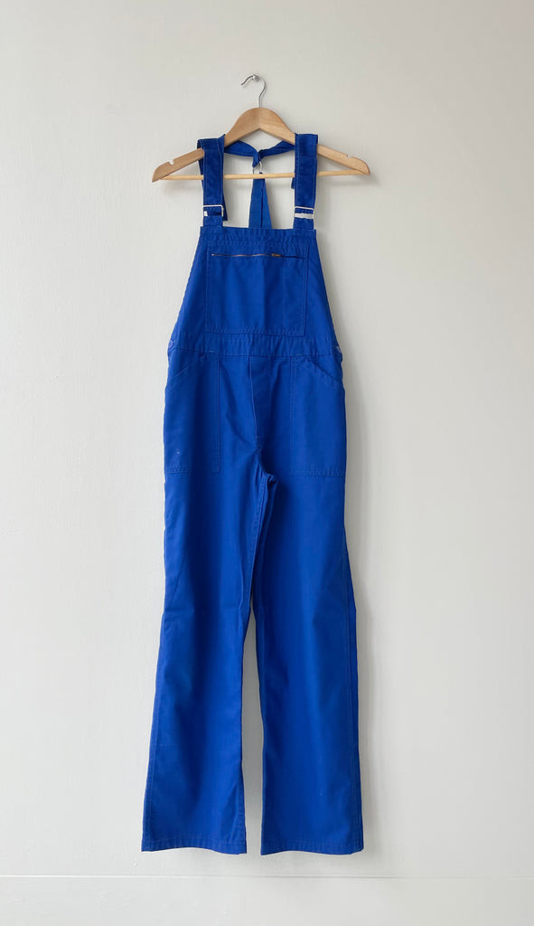 1980s French Blue Overalls