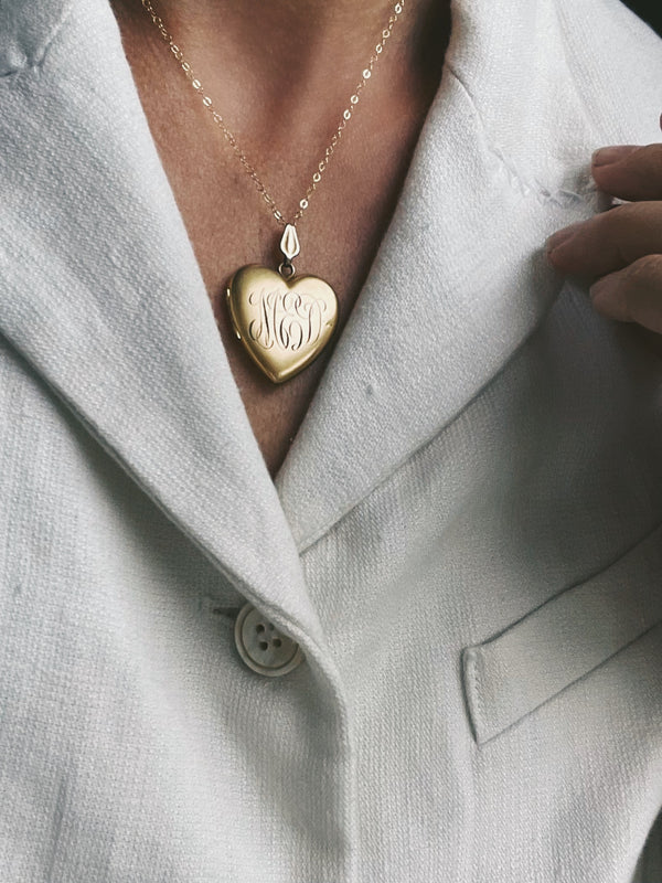 Victorian Gold Fill Heart Locket