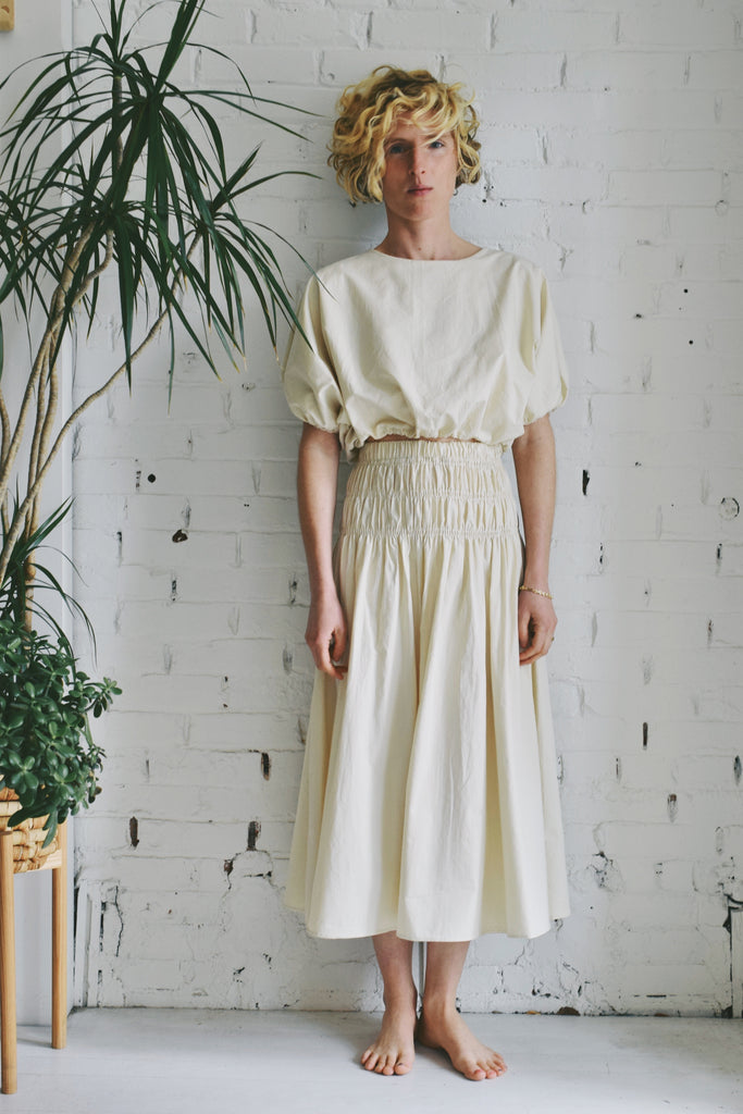 Talvah Cotton Two Piece Dress | Bone