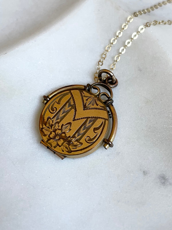 Antique Victorian Monogram Locket