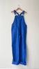 French Blue Cotton Overalls